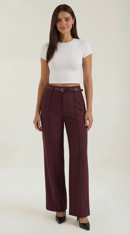 BÉRÉNICE | PANTALONES ANCHOS DE TELA