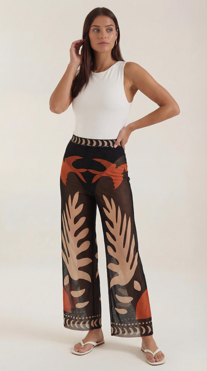 BETH | PANTALONES TRANSPARENTES DE ESTILO BOHO
