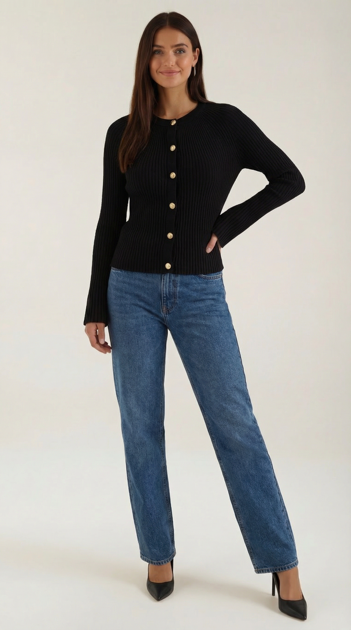 VIVIENNE | JERSEY DE PUNTO CON BOTONES