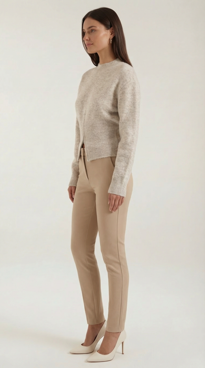 PAOLA | JERSEY DE PUNTO CON MEDIA CREMALLERA
