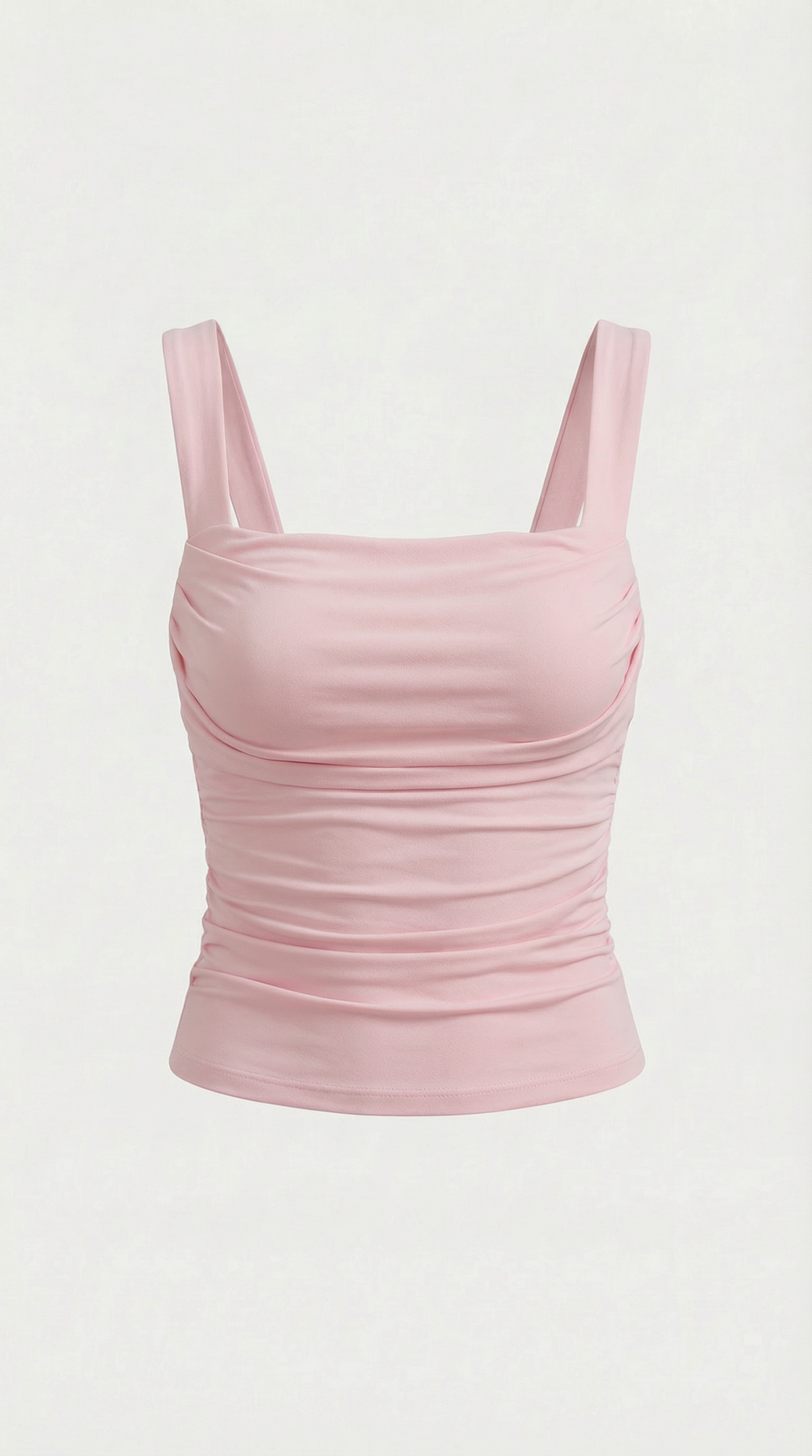 BIANCA | BLUSA SIN MANGAS CON FRUNCIDOS Y ESCOTE CUADRADO