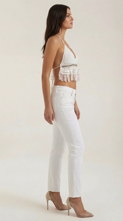 PALOMA | TOP HALTER BOHO DE PUNTO