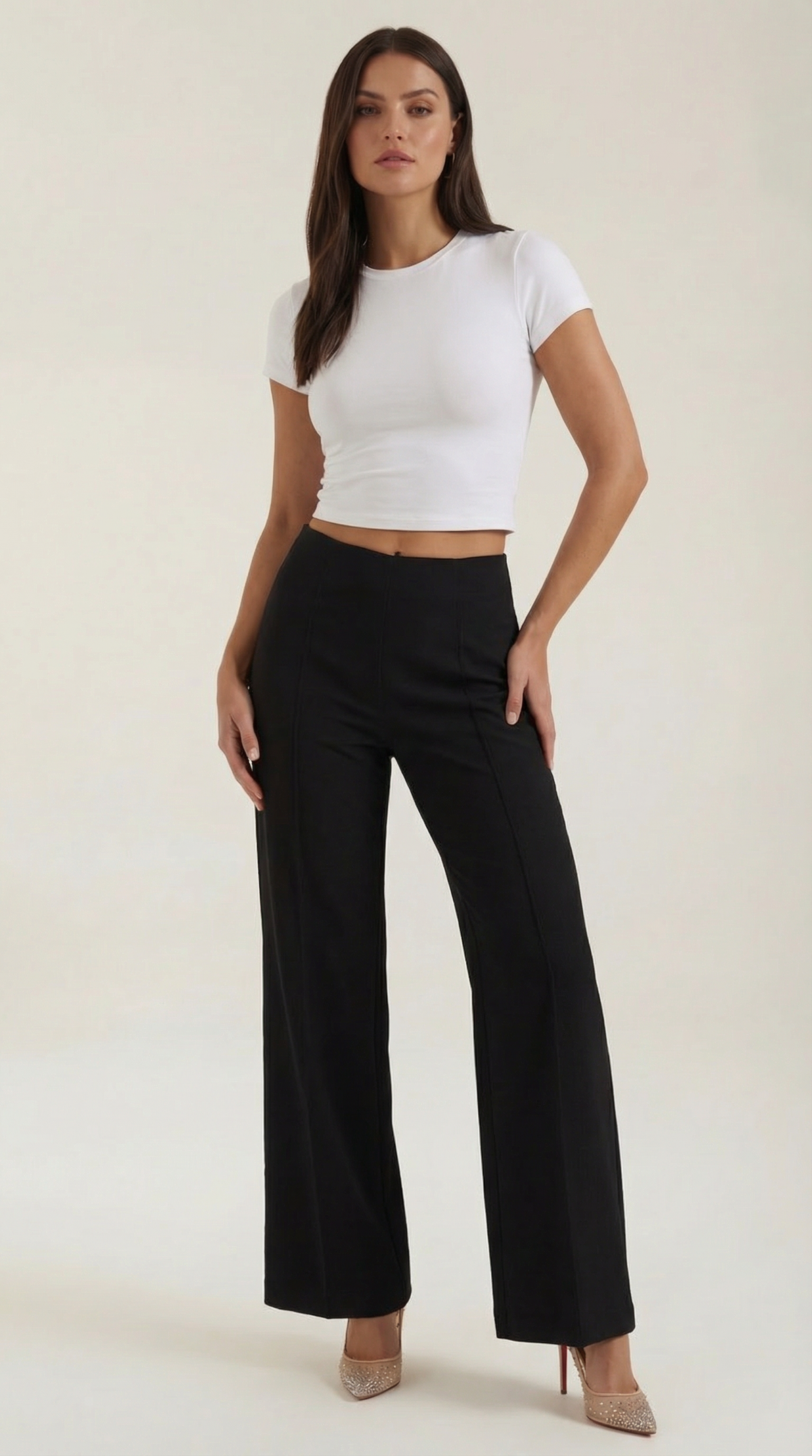BROOKE | PANTALONES HOLGADOS DE CINTURA MEDIA