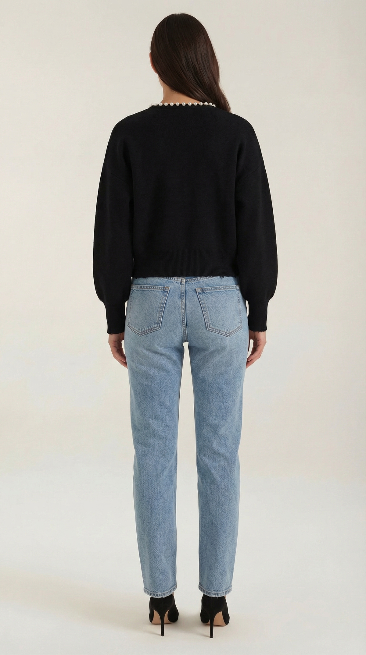 ALESSANDRA | CARDIGAN CON DETALLES DE PERLAS