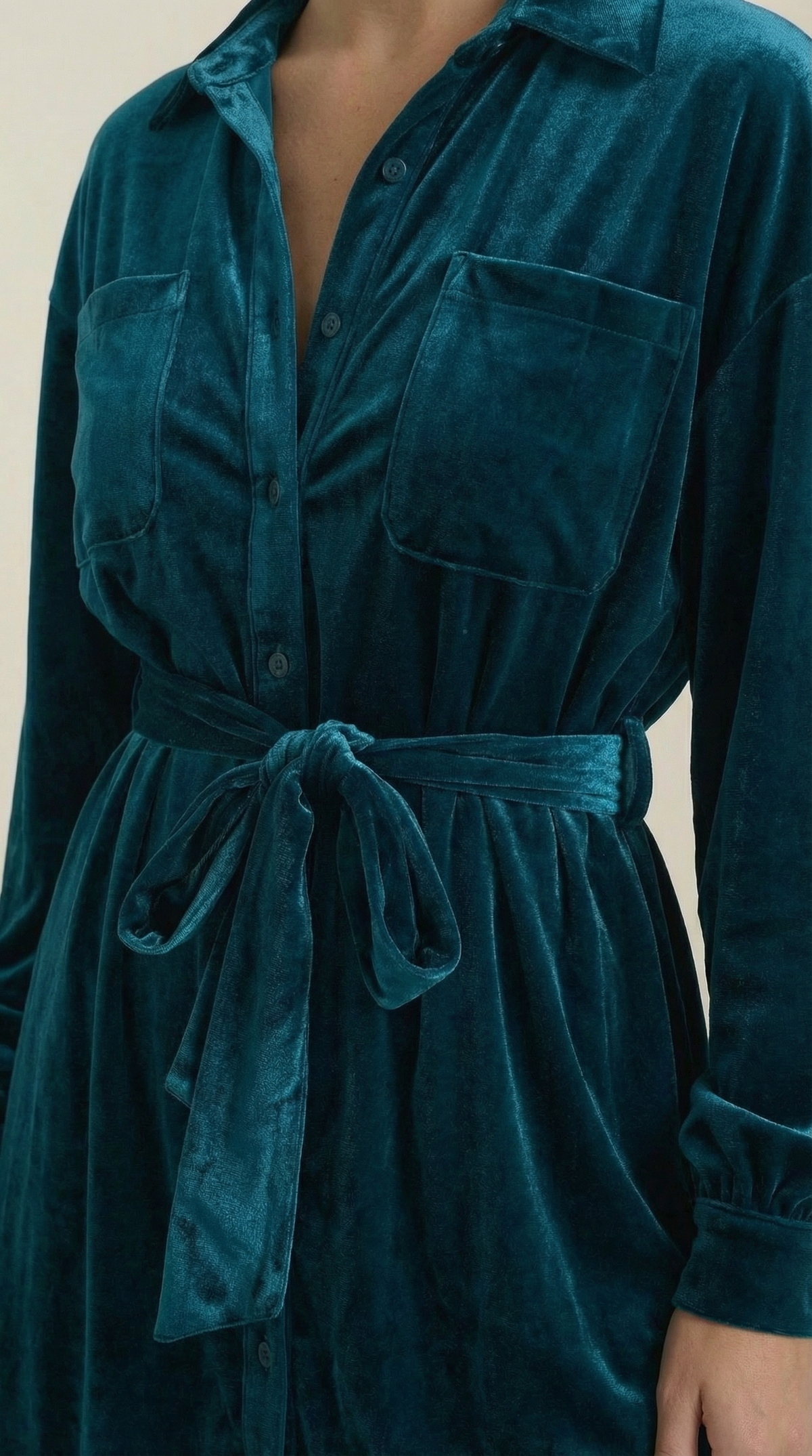 CECILIA | VESTIDO CAMISERO CORTO CON CINTURÓN