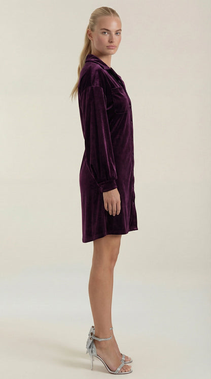 CECILIA | VESTIDO CAMISERO CORTO CON CINTURÓN