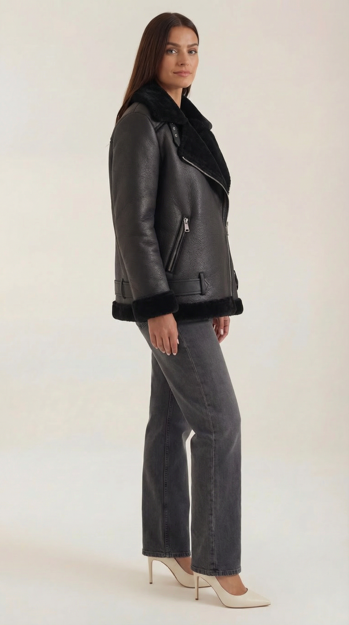 GWEN | CHAQUETA DE FORRO POLAR CON CINTURÓN