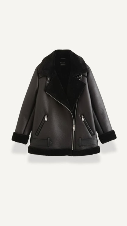 GWEN | CHAQUETA DE FORRO POLAR CON CINTURÓN