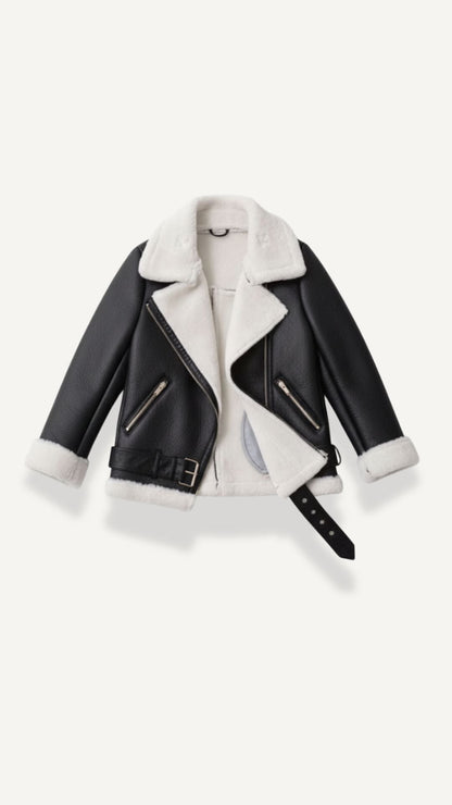 GWEN | CHAQUETA DE FORRO POLAR CON CINTURÓN