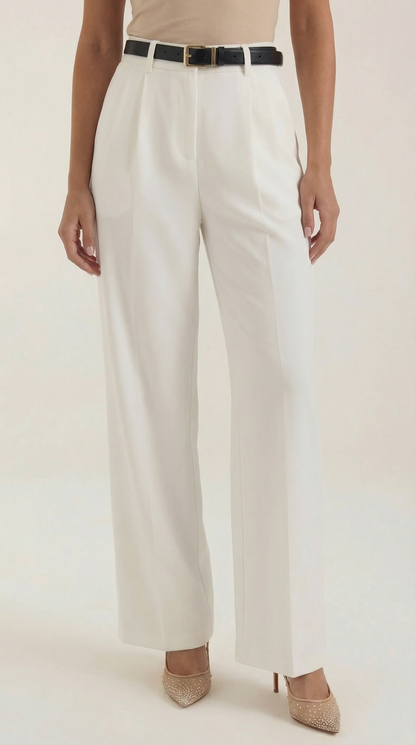 CAMILA | PANTALONES DE CORTE RECTO Y CINTURA ALTA