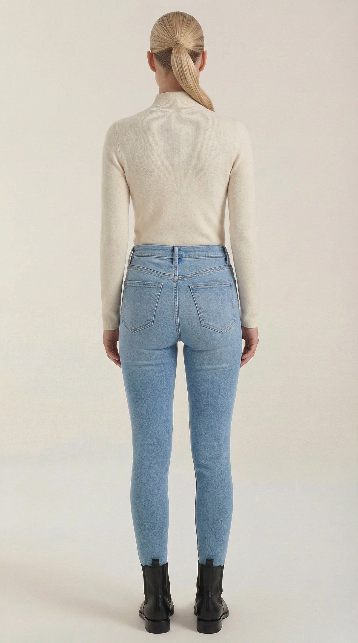 ROCÍO | TOP DE ALGODÓN CON CUELLO ALTO