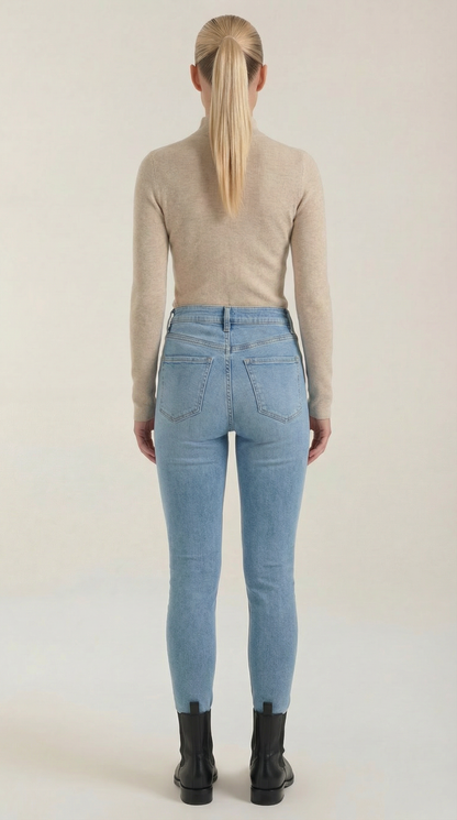 ROCÍO | TOP DE ALGODÓN CON CUELLO ALTO