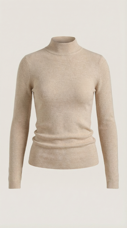 ROCÍO | TOP DE ALGODÓN CON CUELLO ALTO