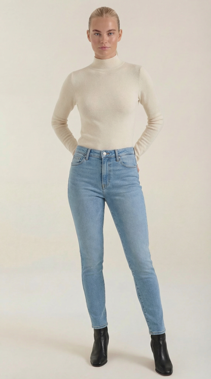 ROCÍO | TOP DE ALGODÓN CON CUELLO ALTO