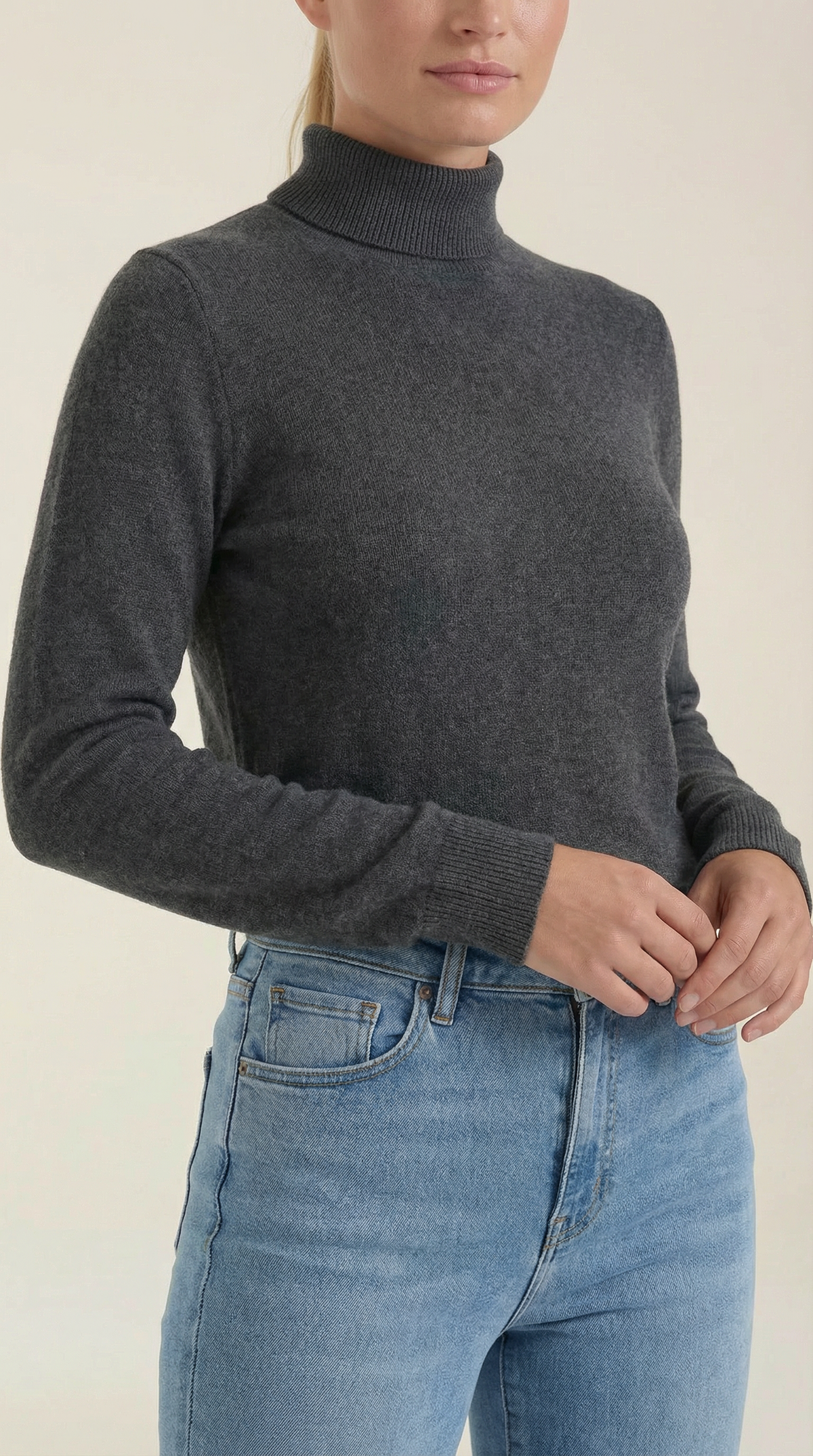 ROCÍO | TOP DE ALGODÓN CON CUELLO ALTO