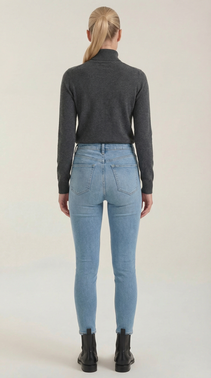 ROCÍO | TOP DE ALGODÓN CON CUELLO ALTO