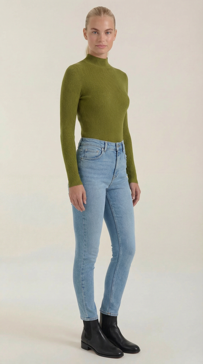 ROCÍO | TOP DE ALGODÓN CON CUELLO ALTO
