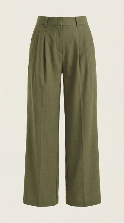 COURTNEY | PANTALONES PLISADOS DE CINTURA ALTA