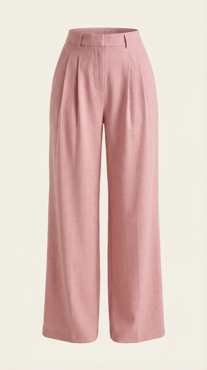 COURTNEY | PANTALONES PLISADOS DE CINTURA ALTA