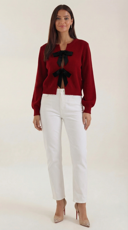 JULIETTE | JERSEY DE PUNTO CON DETALLE DE LAZO