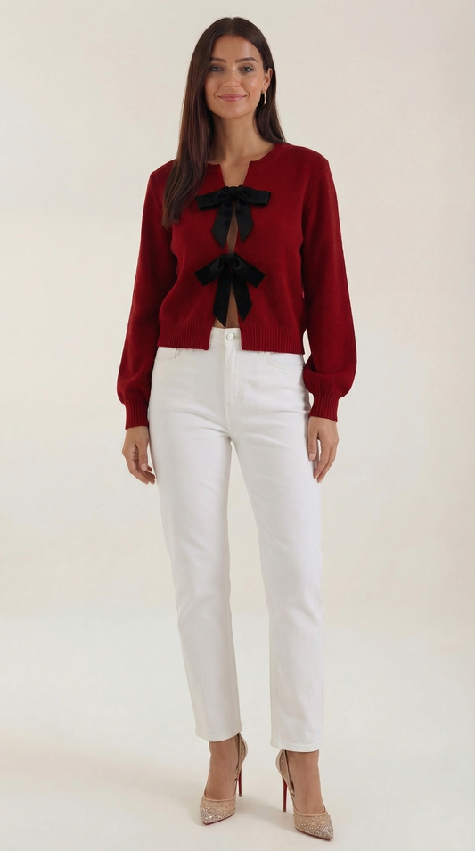 JULIETTE | JERSEY DE PUNTO CON DETALLE DE LAZO