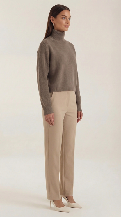 GISELLE | SUÉTER ELEGANTE DE CUELLO ALTO