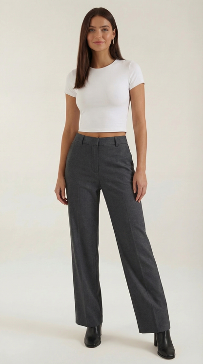 DOROTHY | PANTALONES RECTOS PLISADOS