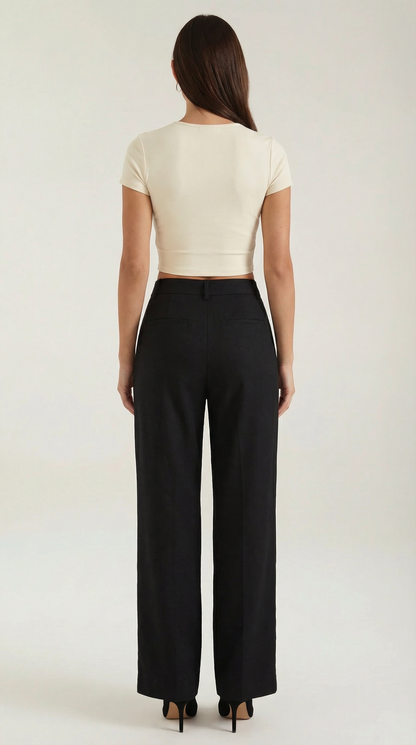 DOROTHY | PANTALONES RECTOS PLISADOS