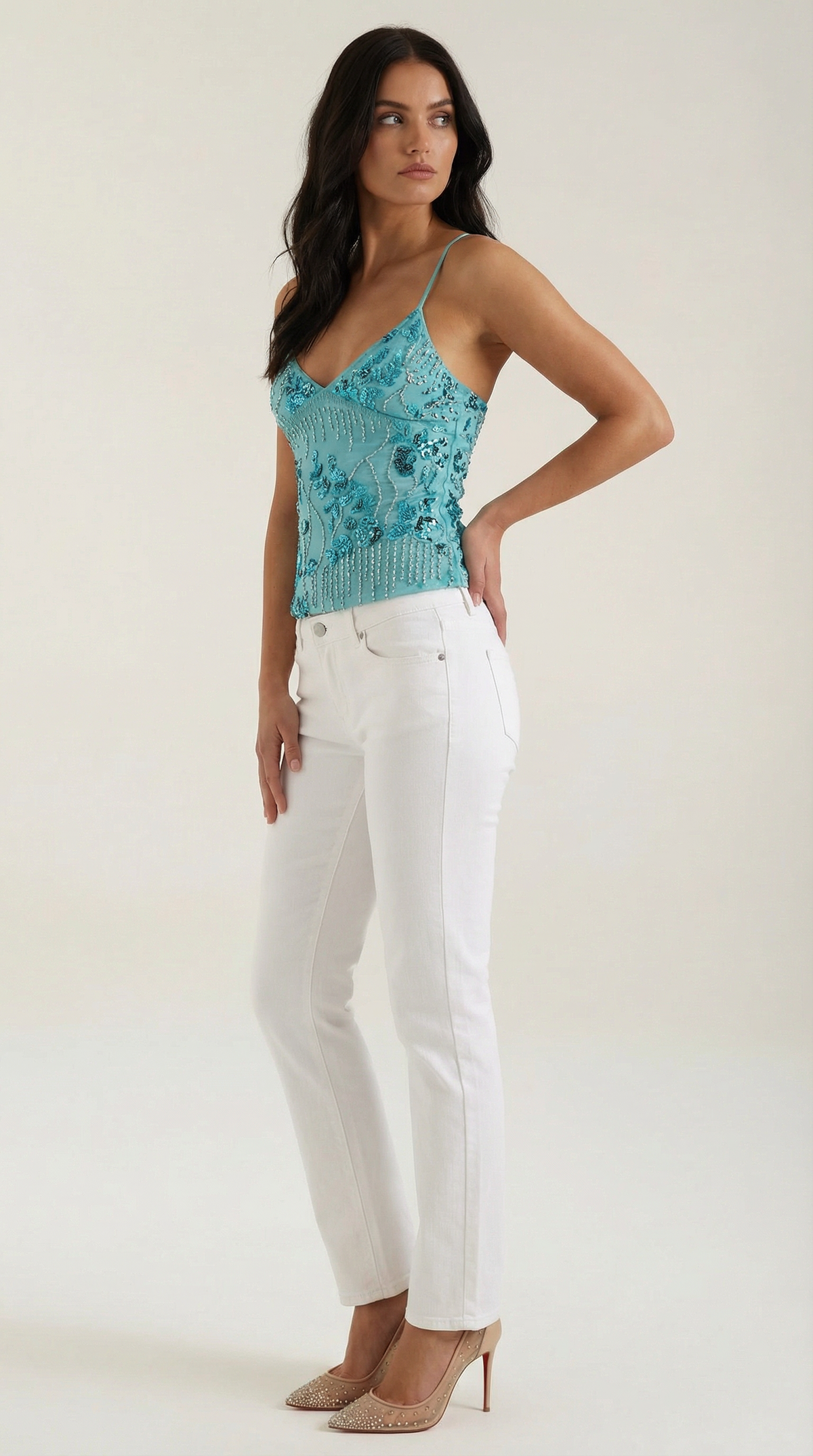 DORIS | CAMISÓN ELEGANTE CON LENTEJUELAS