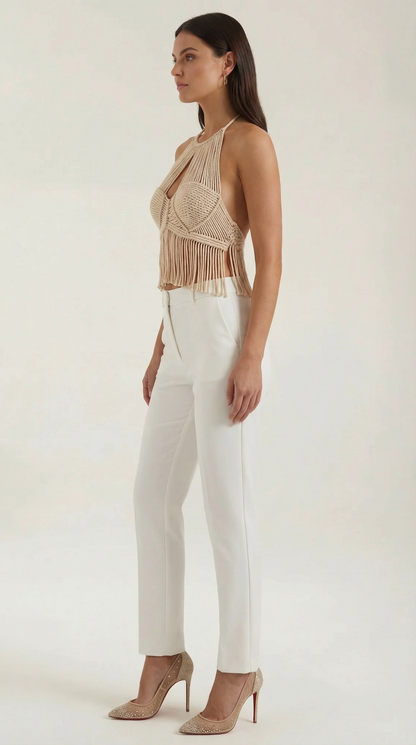 SAVANNAH | TOP HALTER DE MACRAME