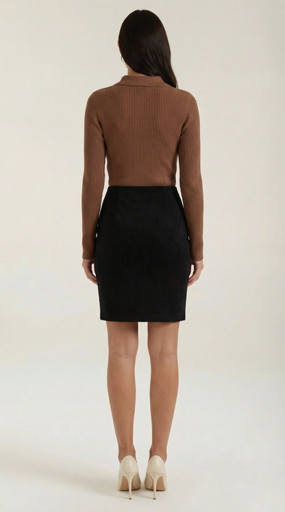 SILVIA | JERSEY DE LANA DE MANGA LARGA CON CUELLO