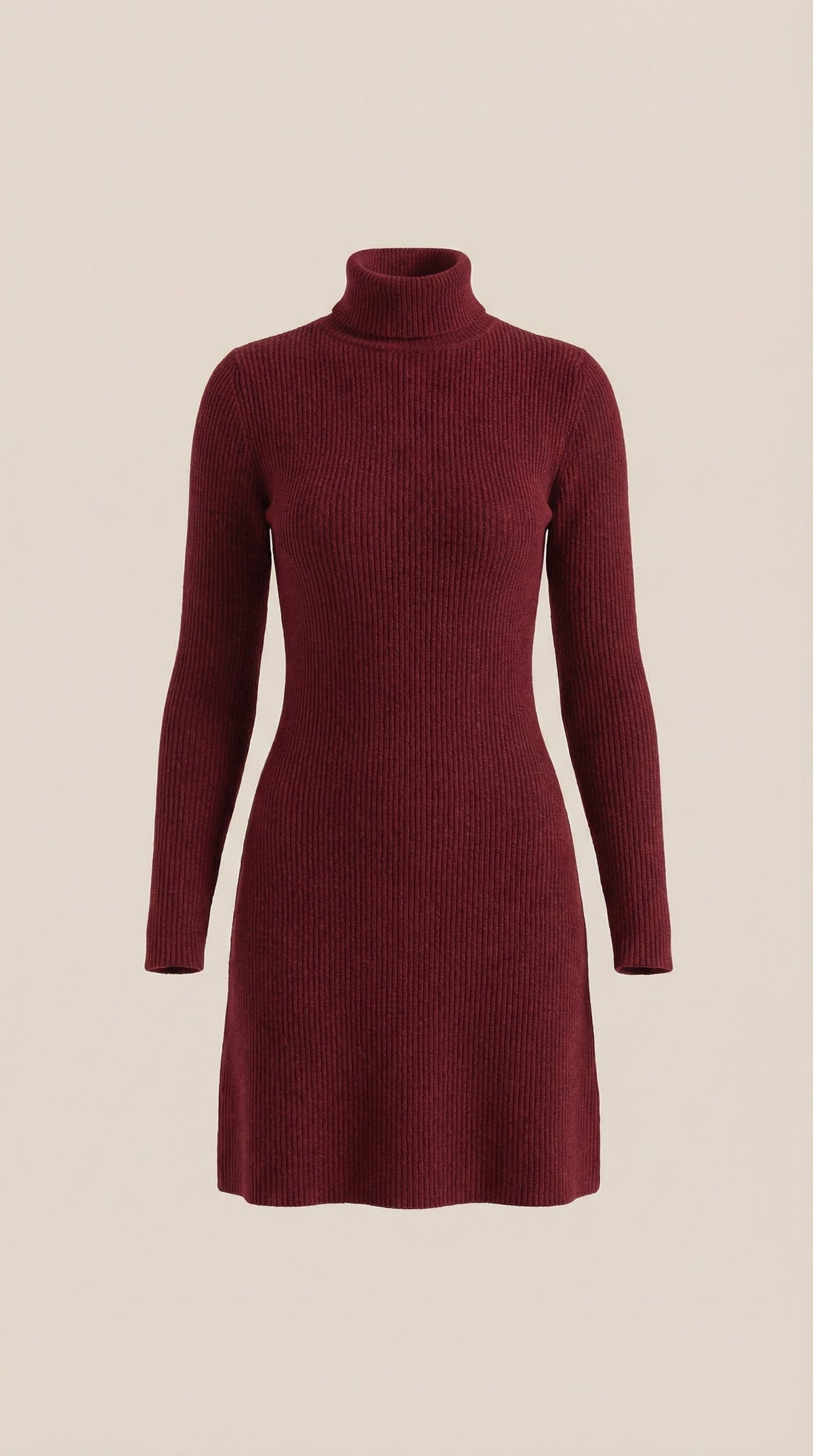 GENEVA | VESTIDO CORTO DE PUNTO CON CUELLO ALTO