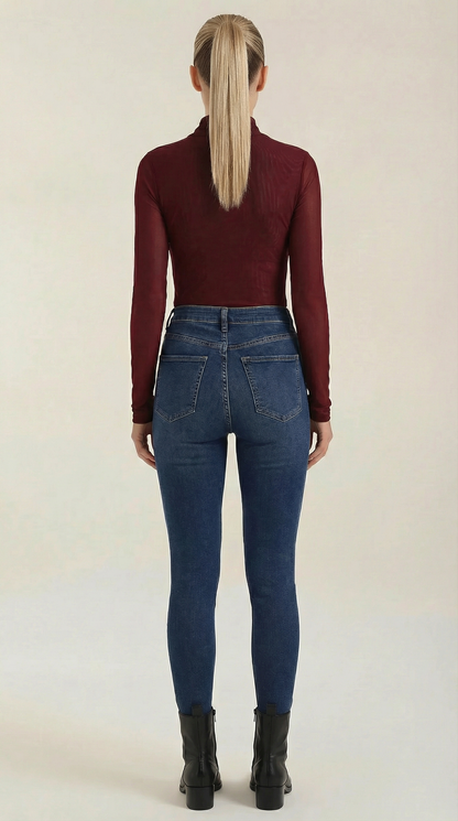 IRIS | TOP TRANSPARENTE DE MALLA