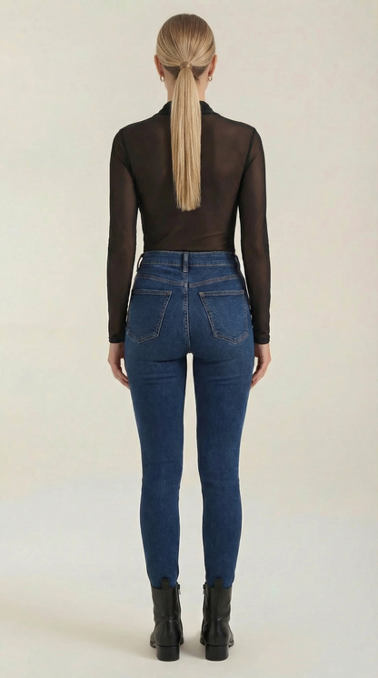 IRIS | TOP TRANSPARENTE DE MALLA