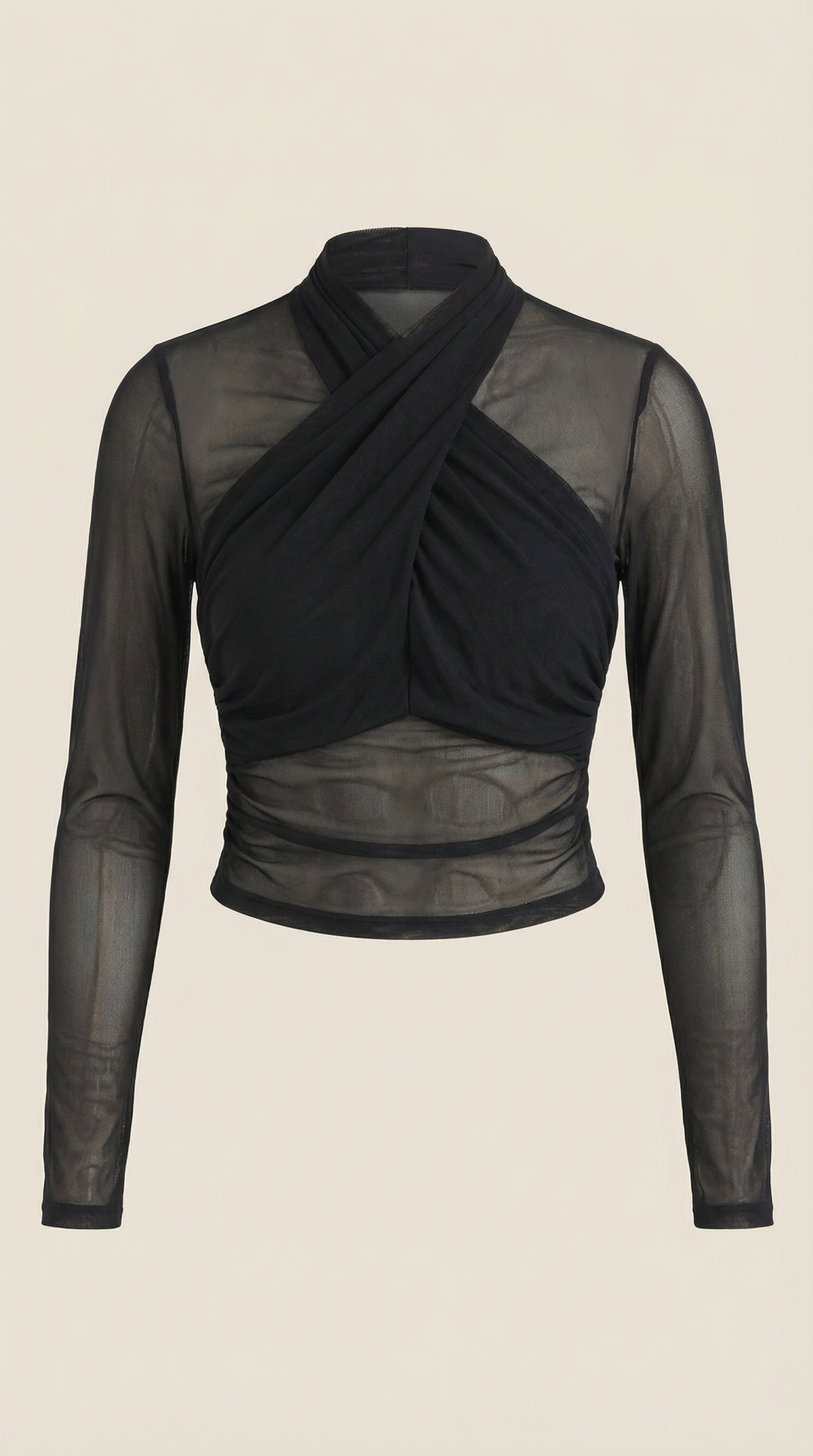 IRIS | TOP TRANSPARENTE DE MALLA