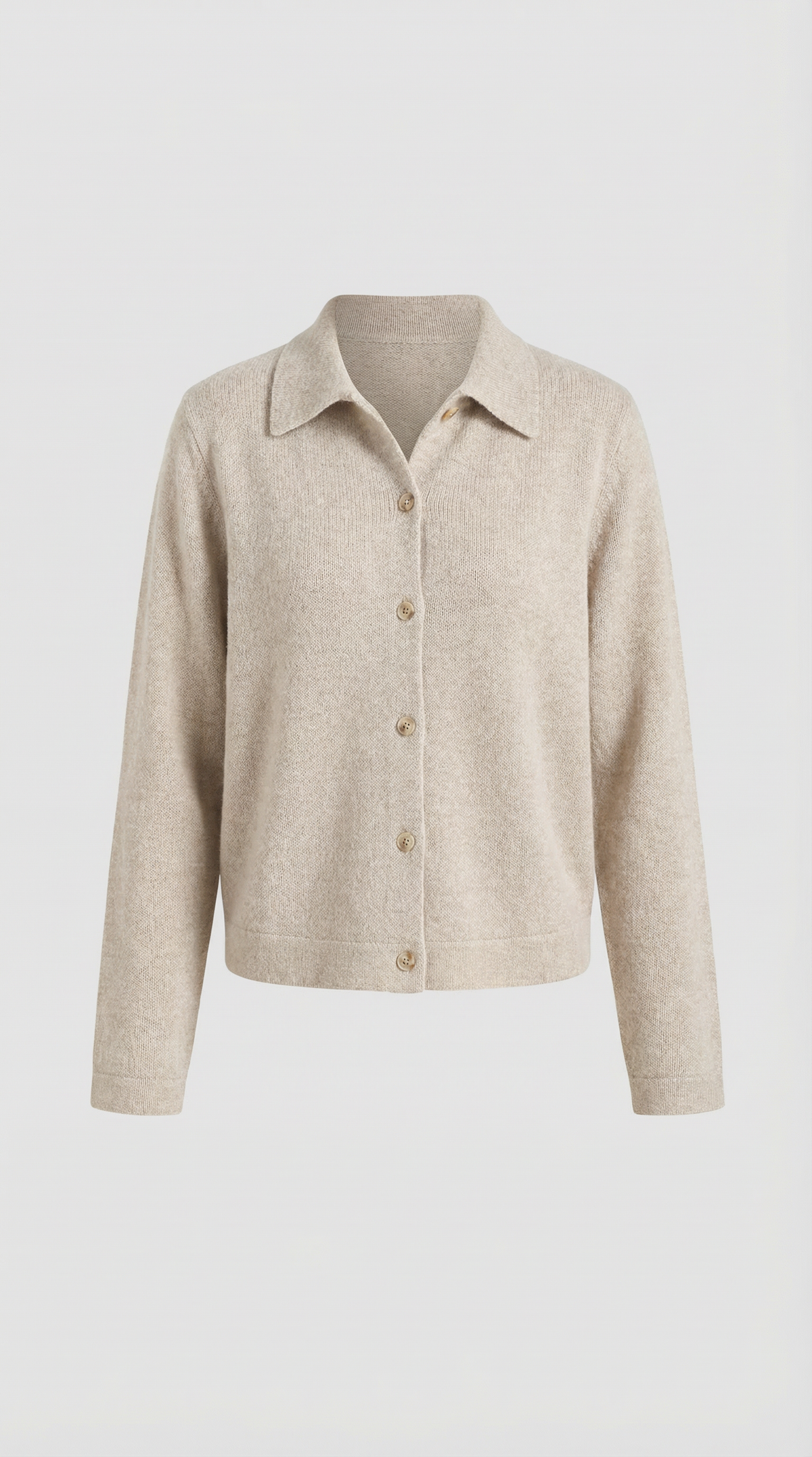 ADELAIDE | CARDIGAN DE PUNTO CON CUELLO Y BOTONES