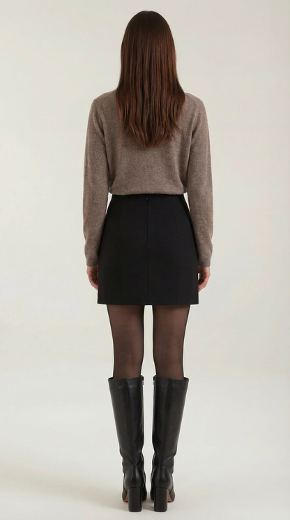 ADELAIDE | CARDIGAN DE PUNTO CON CUELLO Y BOTONES