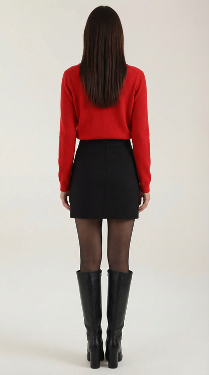 ADELAIDE | CARDIGAN DE PUNTO CON CUELLO Y BOTONES