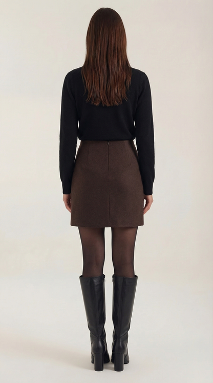 ADELAIDE | CARDIGAN DE PUNTO CON CUELLO Y BOTONES