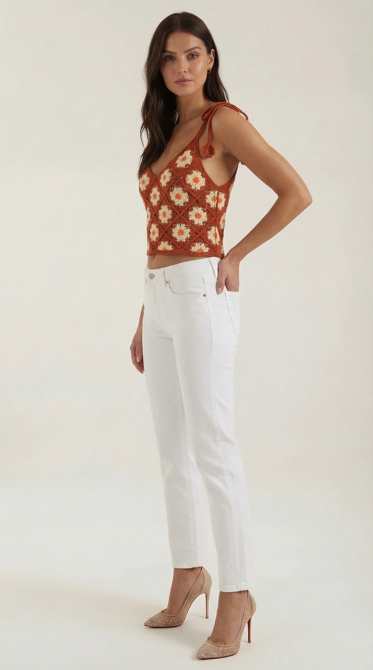 ELVIRA | BLUSA DE TIRANTES DE GANCHILLO