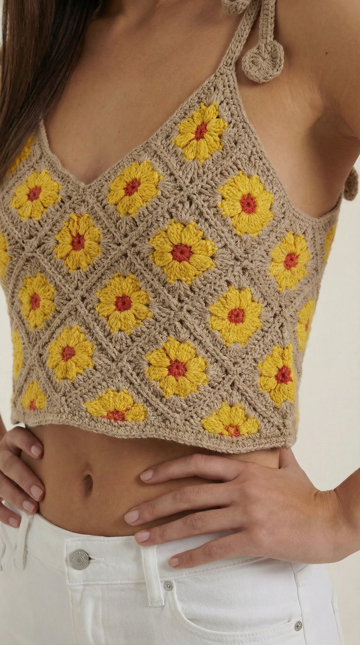 ELVIRA | BLUSA DE TIRANTES DE GANCHILLO
