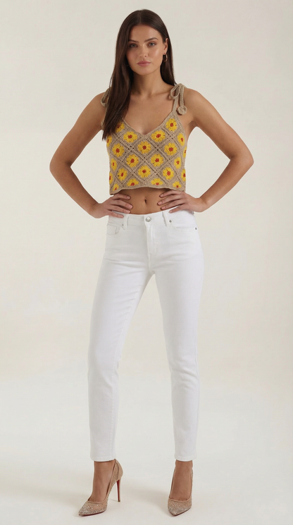 ELVIRA | BLUSA DE TIRANTES DE GANCHILLO