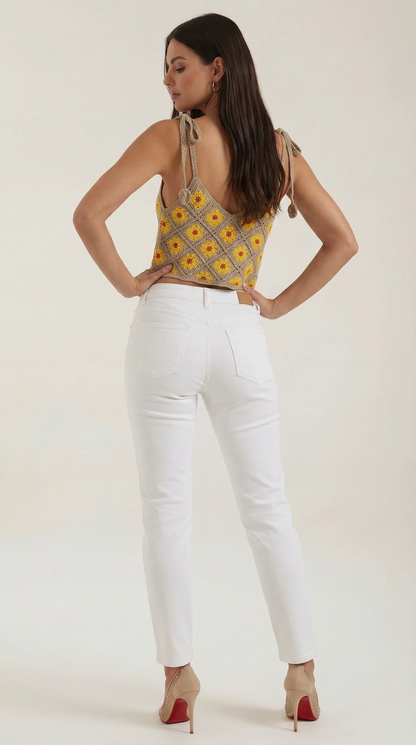 ELVIRA | BLUSA DE TIRANTES DE GANCHILLO