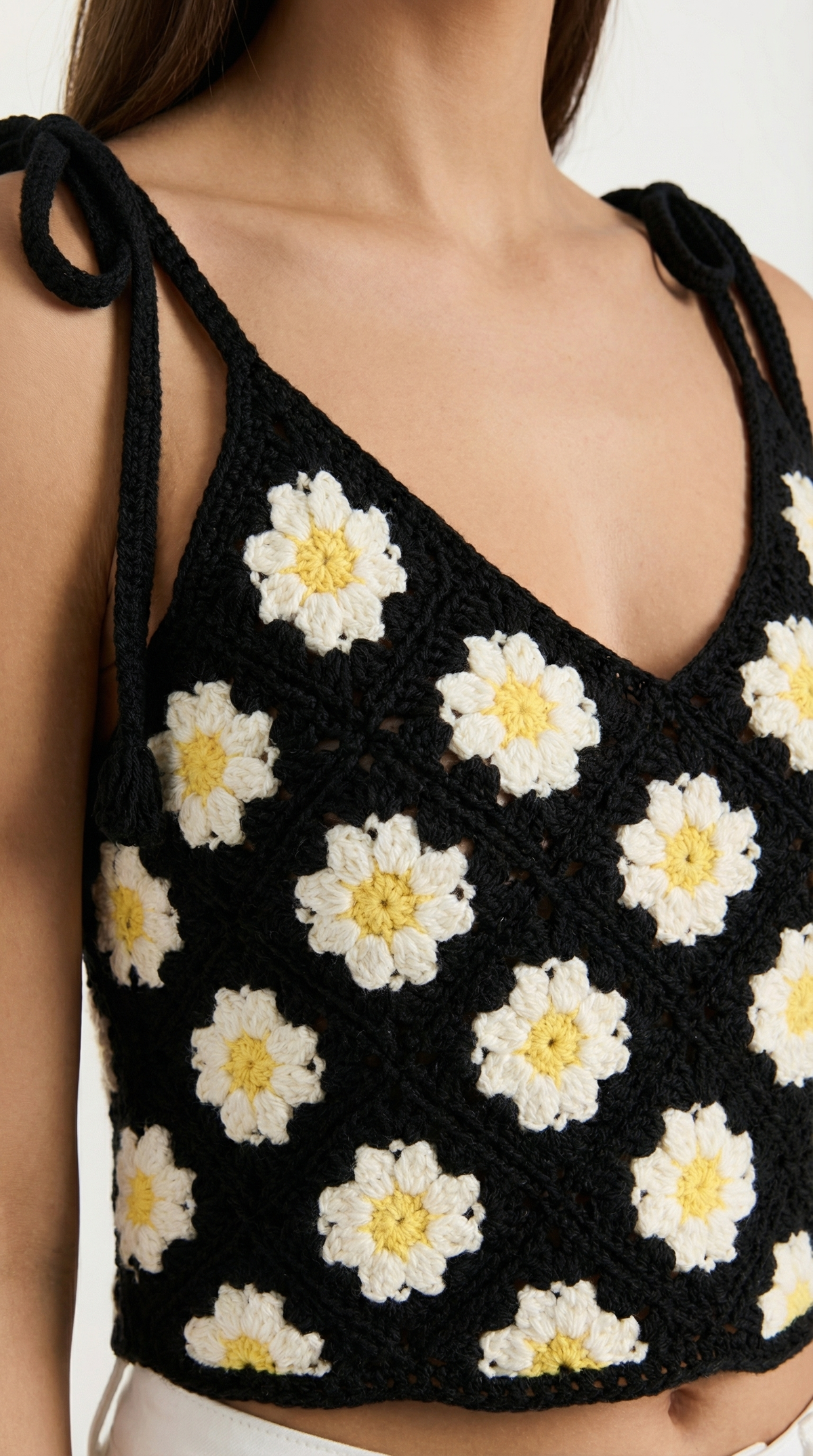 ELVIRA | BLUSA DE TIRANTES DE GANCHILLO