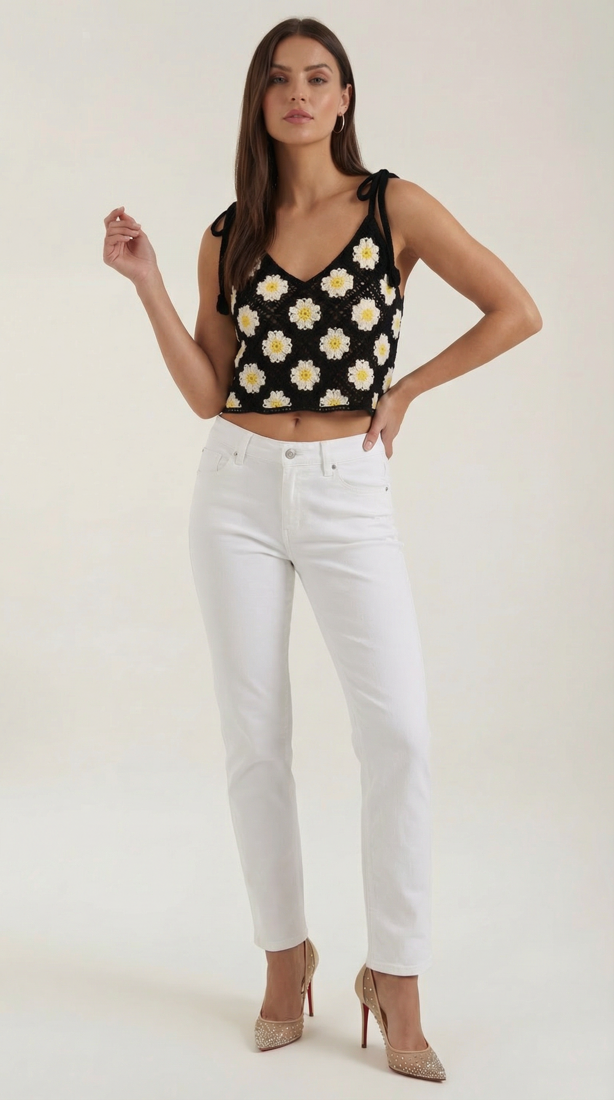 ELVIRA | BLUSA DE TIRANTES DE GANCHILLO