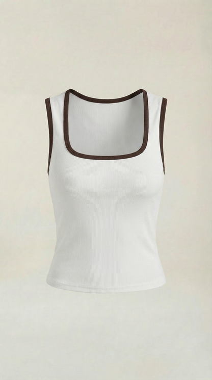ESTELLE | TOP CON ESCOTE CUADRADO