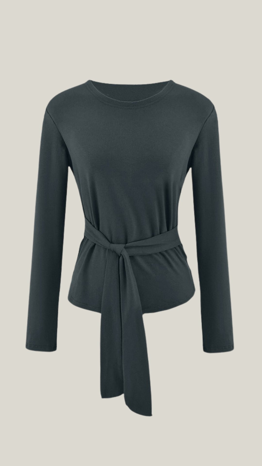 LORENA | CAMISETA DE MANGA LARGA CON DETALLE DE NUDO