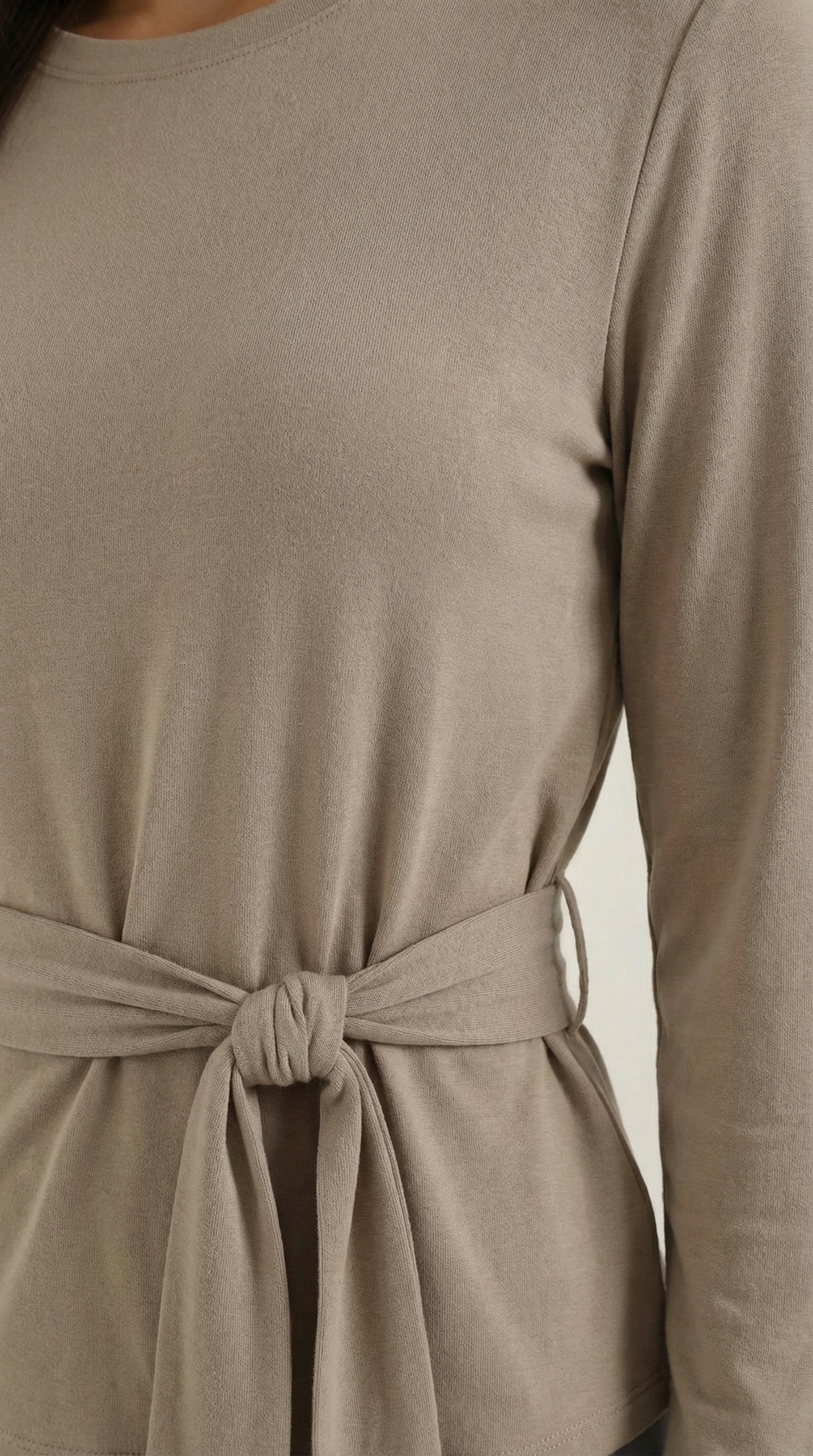 LORENA | CAMISETA DE MANGA LARGA CON DETALLE DE NUDO