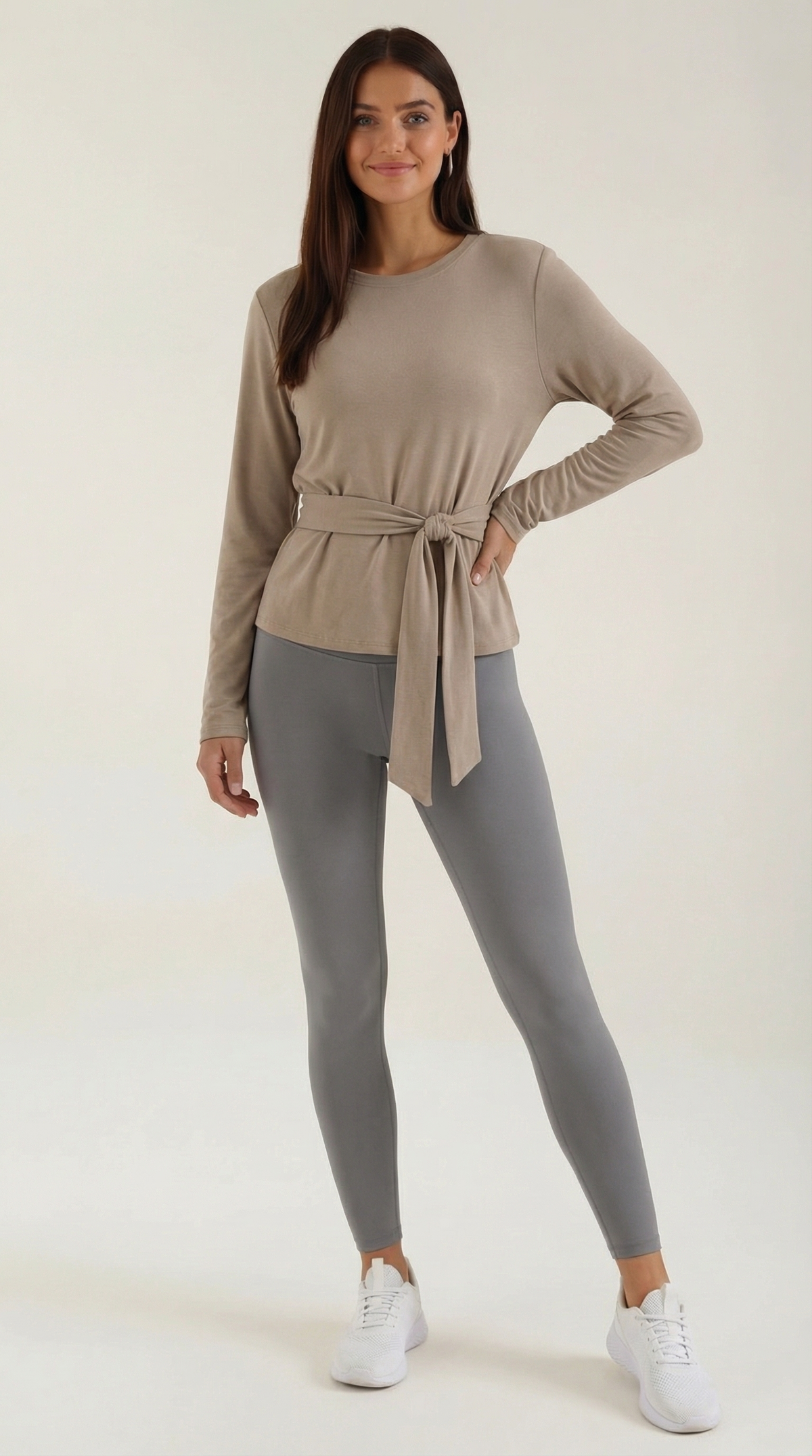 LORENA | CAMISETA DE MANGA LARGA CON DETALLE DE NUDO