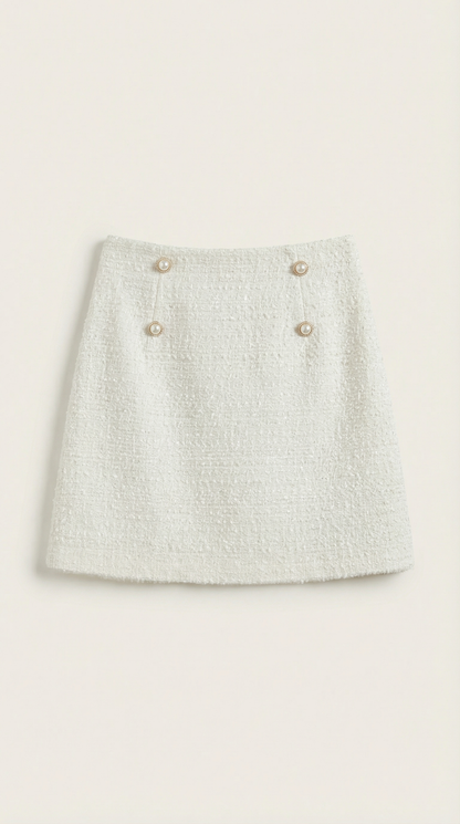 ISLA | FALDA BLANCA ELEGANTE